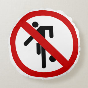 NO Ball Games ⚠ Thai Park ⚠ Rundes Kissen