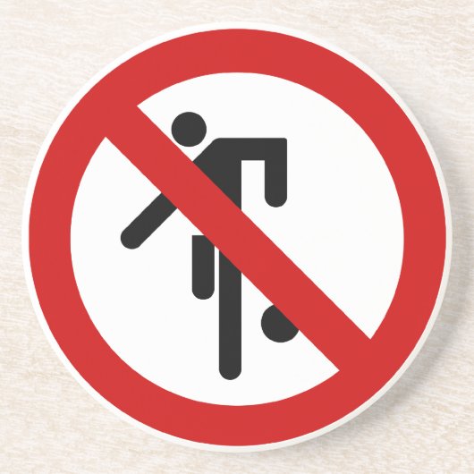 NO Ball Games ⚠ Thai Park ⚠ Sandstein Untersetzer (Vorne)