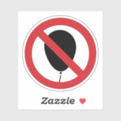 NO Balloon ⚠ thailändisches ⚠ Aufkleber (Blatt)