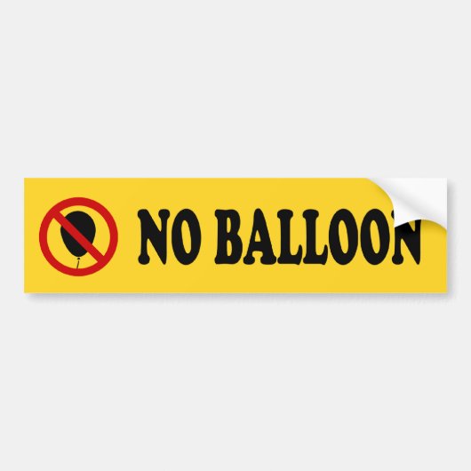 NO Balloon ⚠ thailändisches ⚠ Autoaufkleber (Vorne)