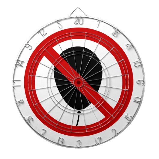 NO Balloon ⚠ thailändisches ⚠ Dartscheibe (vorne)