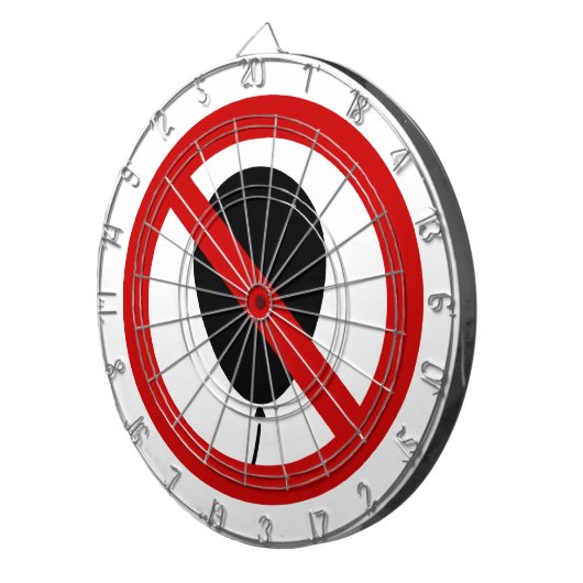 NO Balloon ⚠ thailändisches ⚠ Dartscheibe (Vorderseite rechts)