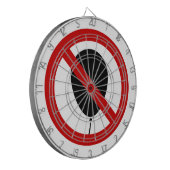 NO Balloon ⚠ thailändisches ⚠ Dartscheibe (Vorderseite Links)