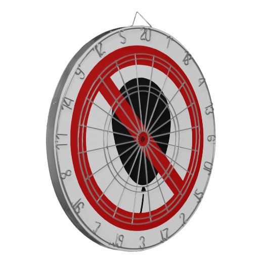 NO Balloon ⚠ thailändisches ⚠ Dartscheibe (Vorderseite Links)