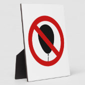 NO Balloon ⚠ thailändisches ⚠ Fotoplatte (Seite)