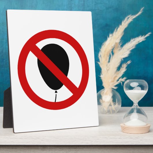 NO Balloon ⚠ thailändisches ⚠ Fotoplatte (Seite)