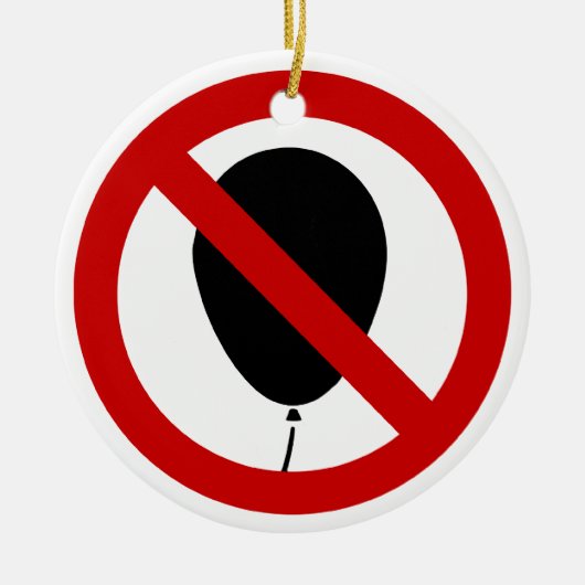 NO Balloon ⚠ thailändisches ⚠ Keramikornament (Vorne)