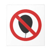 NO Balloon ⚠ thailändisches ⚠ Notizblock (Vorderseite)