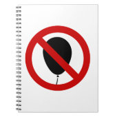 NO Balloon ⚠ thailändisches ⚠ Notizblock (Vorderseite)