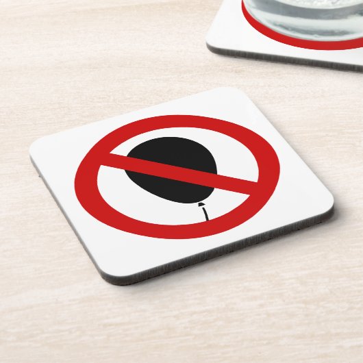 NO Balloon ⚠ thailändisches ⚠ Untersetzer (Linke Seite)