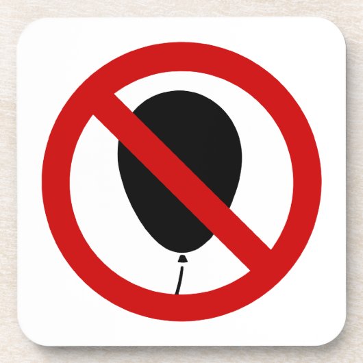 NO Balloon ⚠ thailändisches ⚠ Untersetzer (Vorderseite)