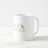 No Baseball No Life Funny Baseball Kaffeetasse (VorderseiteRechts)