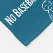 No Baseball Today Sad Stick Figure Baseball lovers Fleecedecke (Ecke)