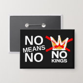 NO bedeutet NO Button (Vorderseite/Rückseite)