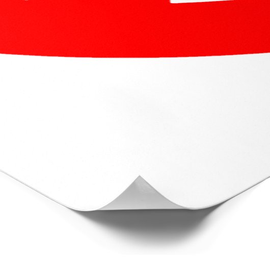 No Beef Sign Poster (Ecke)