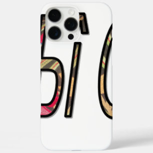 "No Bigiji" Textkunst drucken iPhone 16 Pro Max Hülle