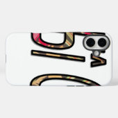 "No Bigiji" Textkunst drucken Case-Mate iPhone Hülle (Rückseite (Horizontal))