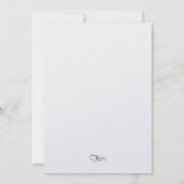 No Birthday Einladung Glamour Lights (Rückseite)