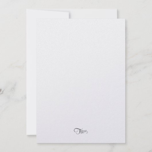 No Birthday Einladung Glamour Lights (Rückseite)