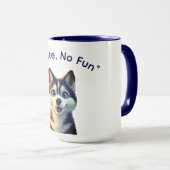 No Bite No Fun Dog Meme Mug Tasse (VorderseiteRechts)