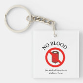 "No blood" keychains Schlüsselanhänger (Vorderseite)