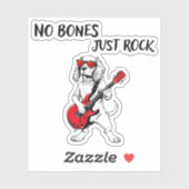 No Bones, Just Rock Aufkleber (Blatt)