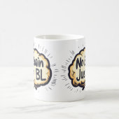 No Brain Just BL Funny Slogan Kaffeetasse (Mittel)