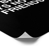 No Broke Boys No New Friends Funny Techno Edm Fest Poster (Ecke)