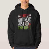 No Bullseye - Funny Dart Player Hoodie (Vorderseite)