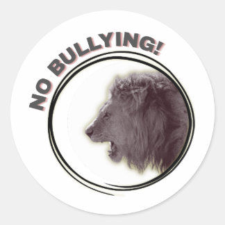 No bullying - raise your voice! runder aufkleber