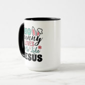 No Bunny Loves Me Like Jesus Coffee Tasse (Vorderseite Links)
