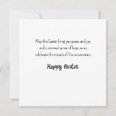 No Bunny Loves Me Like Jesus Greeting Card (Rückseite)