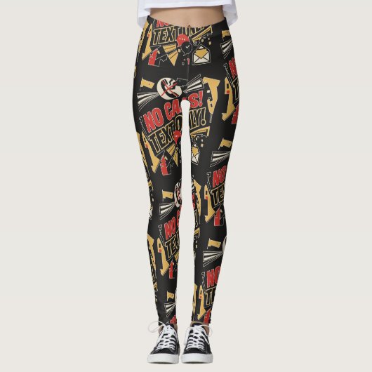 No Calls, Text Only Leggings (Vorderseite)