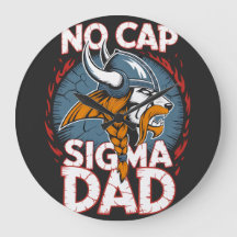 No Cap Sigma Dad Viking Graphic Tee for Fathers