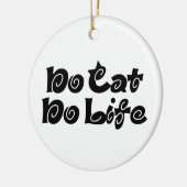 No Cat No Life Keramik Ornament (Links)
