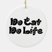 No Cat No Life Keramik Ornament (Hinten)