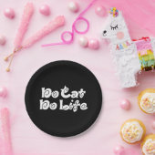 No Cat No Life Pappteller (Party)
