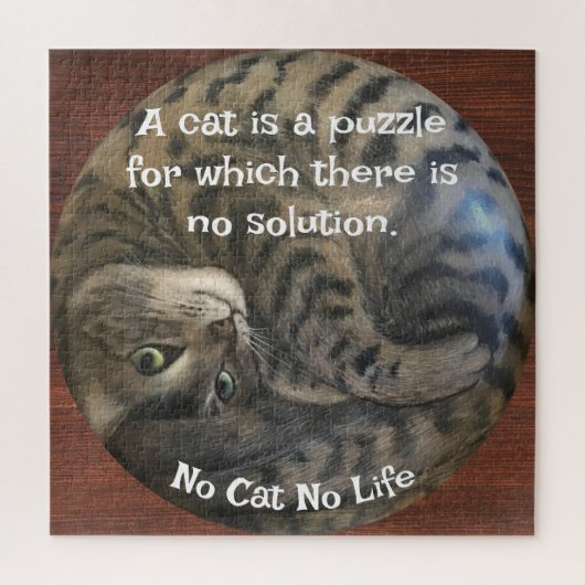 No Cat No Life Puzzle (Vertikal)