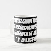 No Cedas Ante Las Mentiras (weiß) Kaffeetasse (Vorderseite Links)