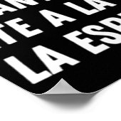 No Cedas Ante Las Mentiras (weiß) Poster (Ecke)