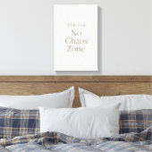 No Chaos Zone – Minimalist Calm Wall Art Leinwanddruck (Insitu (Schlafzimmer))