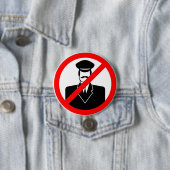 No Chauffeur Allowed Symbol Funny Warning Button (Beispiel)