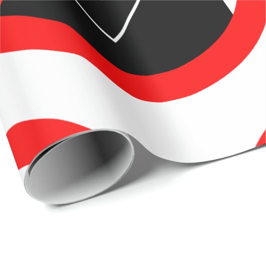 No Chauffeur Allowed Symbol Funny Warning Geschenkpapier (Rolleneckpunkt)