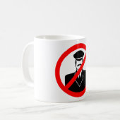No Chauffeur Allowed Symbol Funny Warning Kaffeetasse (Vorderseite Links)