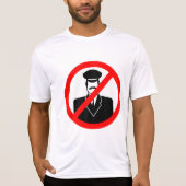 No Chauffeur Allowed Symbol Funny Warning T-Shirt (Vorderseite)