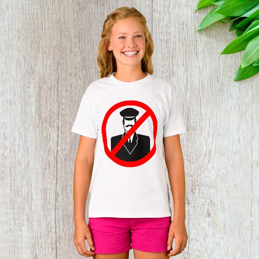 No Chauffeur Allowed Symbol Funny Warning T-Shirt