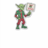 No Christmas – Rebel Alien Style Aufkleber (Vorderseite)