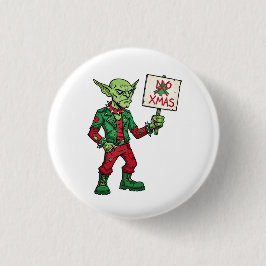 No Christmas – Rebel Alien Style Button