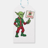 No Christmas – Rebel Alien Style Geschenkanhänger (Rückseite)