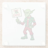 No Christmas – Rebel Alien Style Glasuntersetzer (Rückseite)